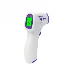 Aogesi Forehead Digital infrared Thermometer Body Temperature Fever Measure Tool for Baby Adults (White+Purple)