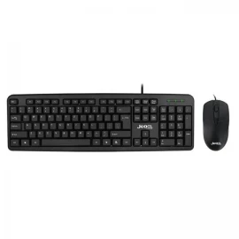 JEDEL G10 Combo 2-in-1: USB Wired Keyboard & Mouse – Durable, Compact & Compatible with Win/Mac