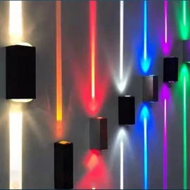 Dual-Head Spotlight Wall Light | 6W Color-Changing Indoor & Outdoor Corridor Lighting