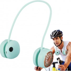 XBOSS L21 Foldable Bladeless Neck Fan, USB Charging Portable Hanging Neck Fan for Travel Hiking Sports