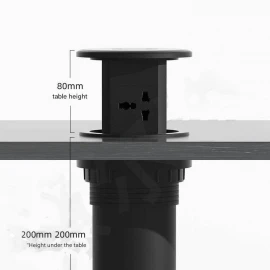 Smart Pop-Up Power Socket – Built-in, Multi-Function, for Desk & Kitchen, US/EU/UK Standard