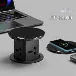 Smart Pop-Up Power Socket – Built-in, Multi-Function, for Desk & Kitchen, US/EU/UK Standard