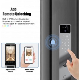 Tuya Smart Lock – Biometric Face Recognition, Fingerprint, Video Intercom & Remote App Control