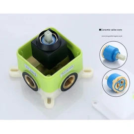 Concealed Built-in Shower Mixer Valve – Wall-Mounted, Hot & Cold Water Control for Bathroom & Shower