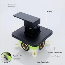 Concealed Built-in Shower Mixer Valve – Wall-Mounted, Hot & Cold Water Control for Bathroom & Shower