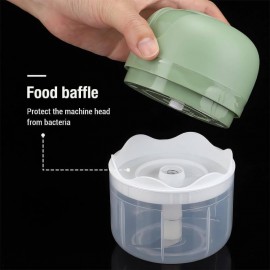 USB Rechargeable Electric Garlic Grinder - Mini Wireless Food Chopper