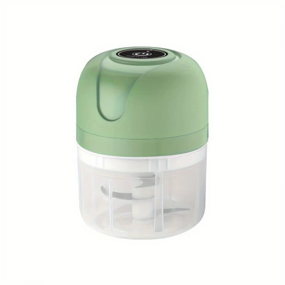 USB Rechargeable Electric Garlic Grinder - Mini Wireless Food Chopper