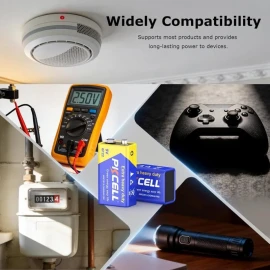 PKCELL 9V (6F22) Extra Heavy Duty batareya yüksək performanslı enerji mənbəyidir. Stabil işləmə və uzun istifadə müddəti sayəsində həm ev, həm də biznes istifadəçiləri üçün uyğundur.