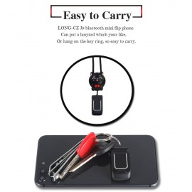 LONG-CZ J9 World Mini Smallest Flip Mobile Phone Unlocked