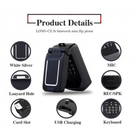 LONG-CZ J9 World Mini Smallest Flip Mobile Phone Unlocked