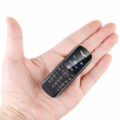 LONG-CZ J60 Smallest 4G Mini Phone Unlocked | Nano SIM Bluetooth MP3 Music Phone with OLED Display & VoLTE 1