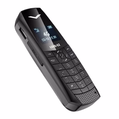 LONG-CZ J60 Smallest 4G Mini Phone Unlocked | Nano SIM Bluetooth MP3 Music Phone with OLED Display & VoLTE 3