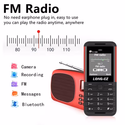 LONG-CZ 5310 World Smallest 3 SIM Card Mobile Phone Unlocked 5