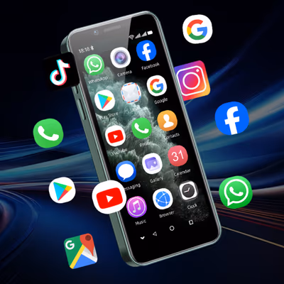 LONG-CZ S24 Pro Mini 4G Smartphone 4.0" HD Android 10 Dual SIM — 4GB+64GB 5