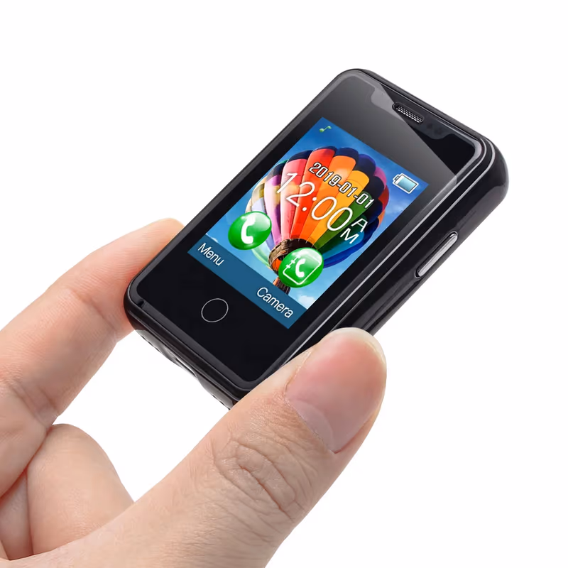 LONG-CZ 8XR Mini Super Small Mobile Phone 1.77" Touch Screen Dual SIM 2G GSM Bluetooth Pocket Cell Phone