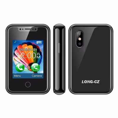 LONG-CZ 8XR Mini Super Small Mobile Phone 1.77" Touch Screen Dual SIM 2G GSM Bluetooth Pocket Cell Phone 3